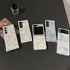 Применимый чехол для Samsung Zflip6 Бант Жемчуг Флип Складной экран Женский Fold5 Стразы