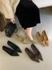 French Temperament Single Shoes Women's 2025 New Pointed Head Shallow Mouth Versatile Commuter Work Shoes Thin Heel Suede High Heels Women
