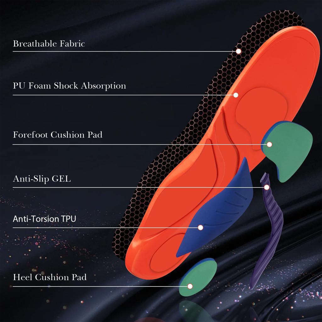 Linkidea Arch Support Shoe 2 Compatible with Allbirds Tree Runner and Wool Replacement Shoe Inserts with Shock Absorption Cushioning US US Insoles,