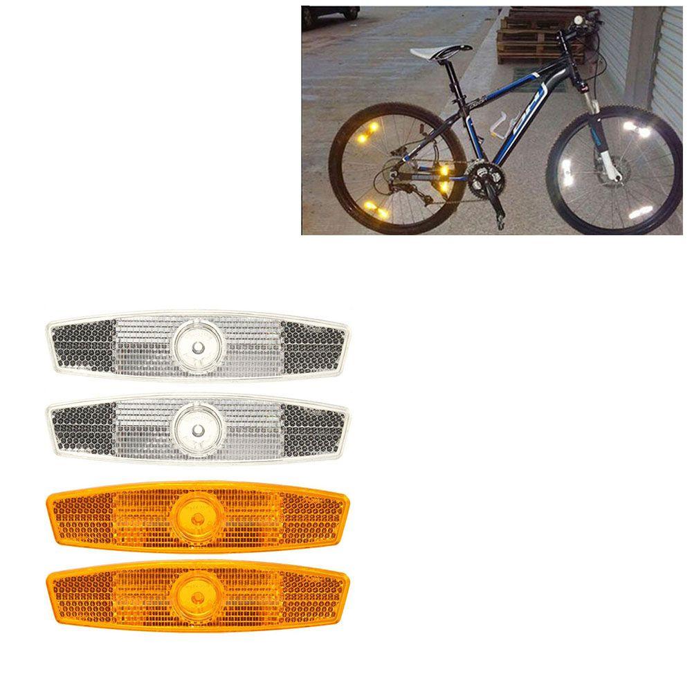 Plastic Cycling Reflective Mount Clip Warning Bike Spoke Reflective Sheet Reflector Bicycle Wheel