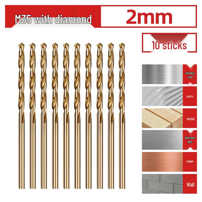 Спиральное сверло из высокотвердой нержавеющей стали 304 с кобальтовым покрытием