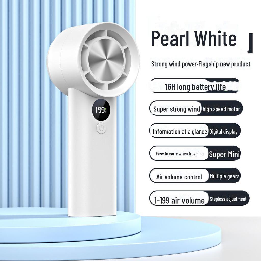 2025 USB-перезаряжаемый портативный 100-скоростной безлистный мини-турбовентилятор