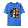 Beagle HalfFace Tshirt Gift TShirt Youthful T Shirts For Unisex Cotton Tops Tees Street Cheap Pop Art