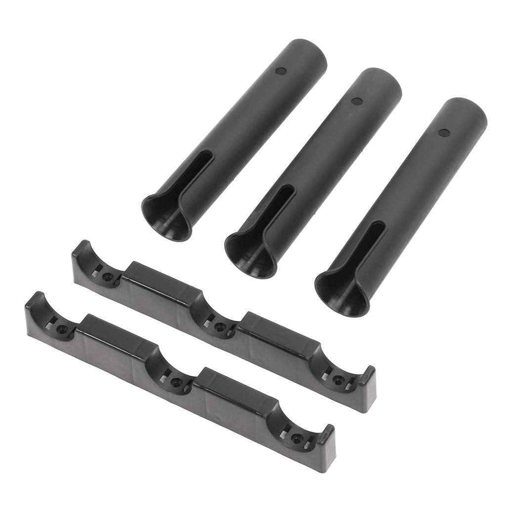 Пластиковый держатель для удочки из 3 трубок, портативный держатель для удочки с аксессуарами для рыбалки