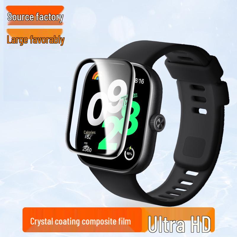 Защитная пленка из керамики и закаленного стекла для Xiaomi Redmi Watch5/4 - 3D, устойчивая к царапинам, взрывозащищенная.