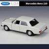 EEAO1 WELLY 1:24 Mercedes-Benz 220 Alloy Car Model Simulation Diecasts Metal Classic Retro Old Car Model Collection Childrens Toy Gift