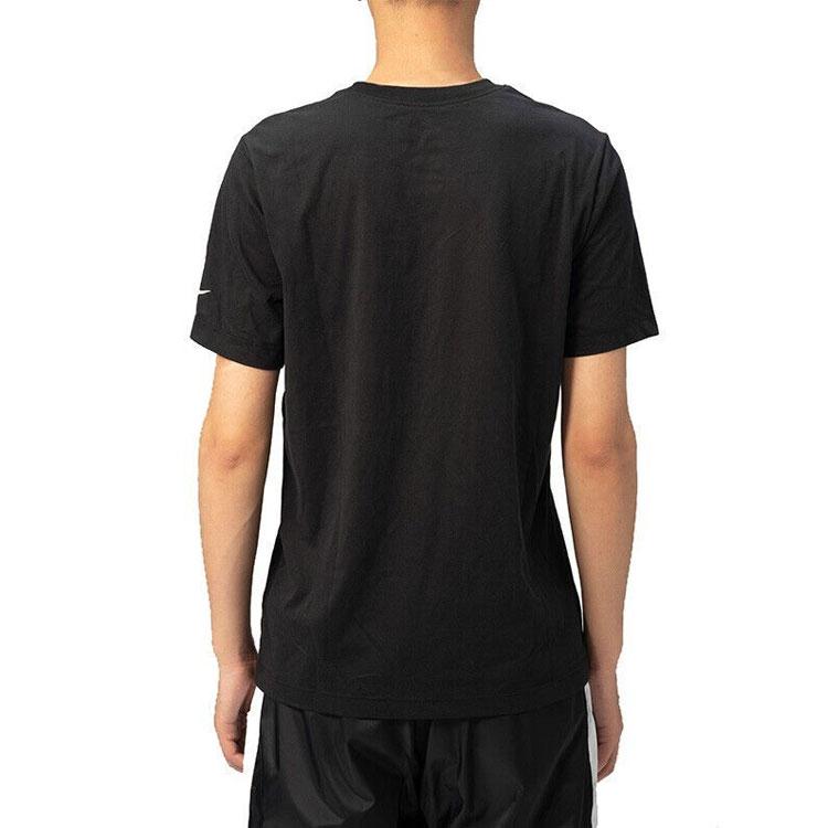 Nike Мужские быстросохнущие футболки с короткими рукавами Brooklyn Nets, черные CU2742-010