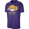Мужская футболка с принтом логотипа Los Angeles Lakers, круглая горловина, короткий рукав, Топы Field-Purple HF0878-504