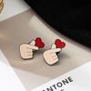 Elegant Creative Cute Finger Heart Brooch For Women Ladies