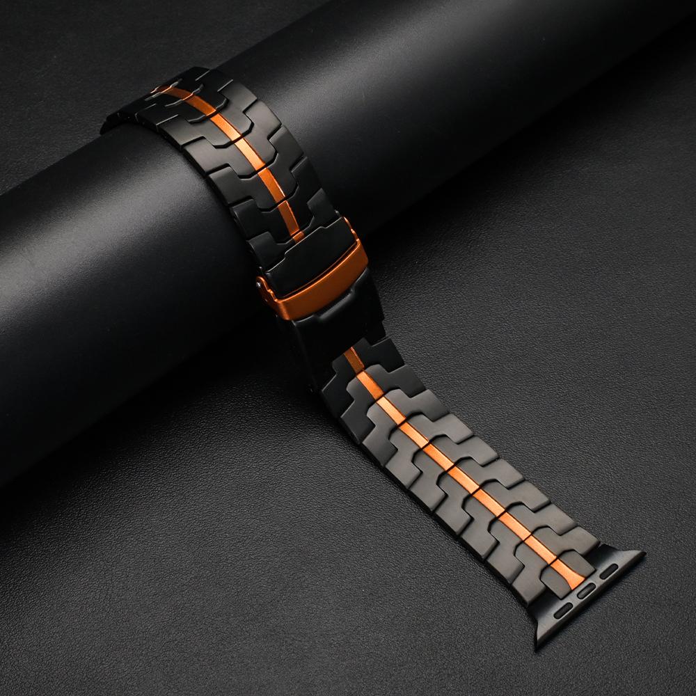 Титановый ремешок для Apple Watch Band 49 мм Ultra 3 2 Роскошный металлический браслет для Iwatch Серии 10 11 46 мм 9 8 7 6 5 SE3 44 мм 45 мм