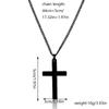 Модное ожерелье с подвеской в ​​виде креста, готическое, панк, минималистичный стиль, черная цепочка с подвеской, ювелирные изделия для женщин, повседневные случаи