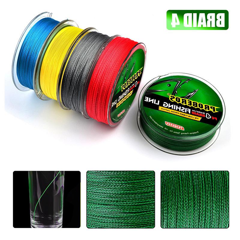 4 Высокочувствительная плетёная леска 100 метров ПЭ леска 0,4#-10# Высокопрочная плетёная леска Основная леска Поводковая леска 5 доступных цветов