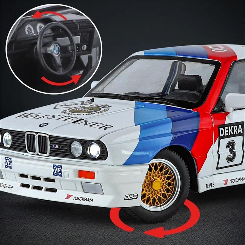 1/24 масштаб BMW M3 Sport EVO сплав спортивная модель автомобиля литые металлические трековые гоночные машины транспортные средства модель звук свет имитация детская игрушка подарок