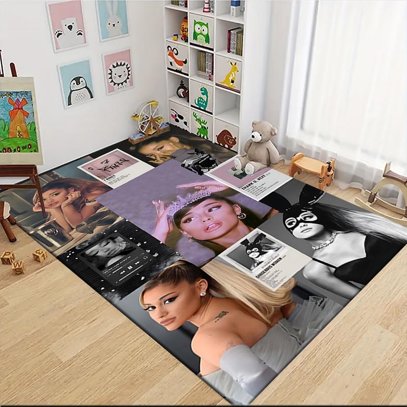 Ariana Grande Collage Carpet Rug Soft Washable Antislip Home Living Room Sofa Mats Personalized Christmas Rug