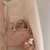 Милые прохладные розовые сумки женские горячие девушки кожаная ручка сумка-подушка кошелек женский винтажный повседневный кроссбоди сумки эстетичные