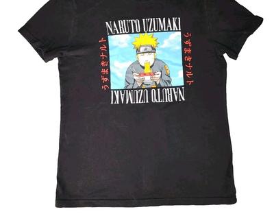 Мужская футболка Naruto Shippuden 100% хлопок Мужские футболки Топ Размер S Черный Аниме С круглым вырезом Футболка 2007