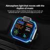 Bluetooth 5.0 Car FM Transmitter PD20W QC3.0 Type-C Dual USB Atmosphere MP3 Player 38W Fast Charger Hands-free U-disk Music Kit