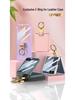 Samsung Z Flip7 Ультратонкий Премиальный Кожаный Чехол-Кольцо - Элегантный, Однотонный Защитный Чехол