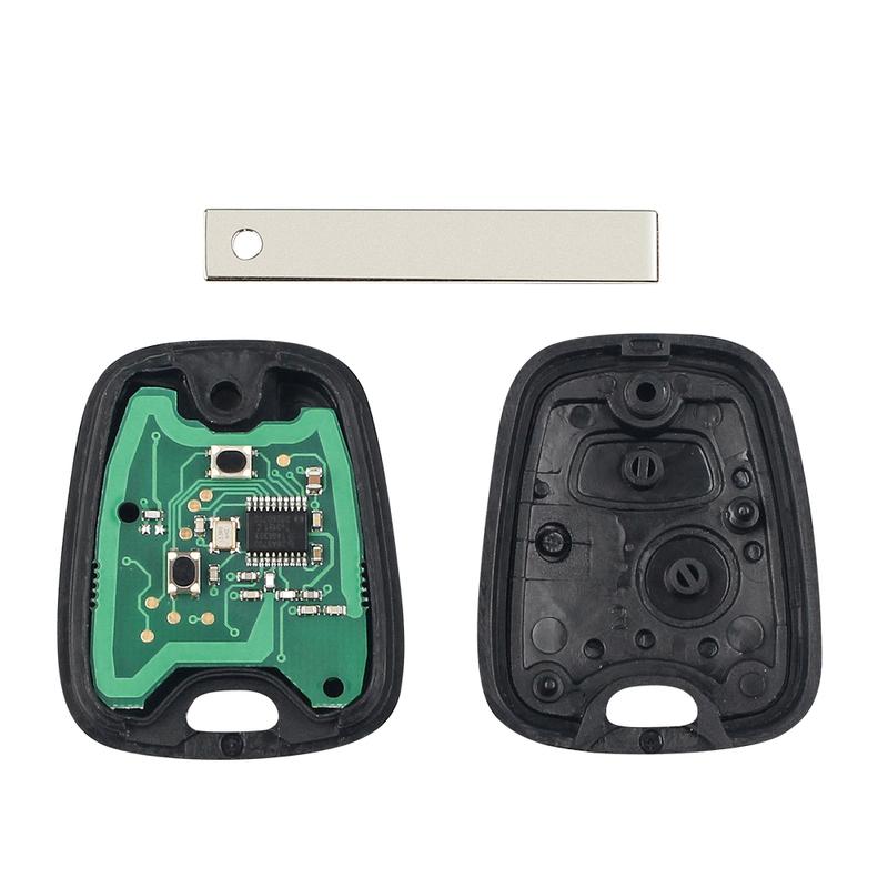 KEYYOU With Battery Car Remote Key 2 Buttons 433mhz ID46 For Peugeot 106 107 206 306 307 207 407 Associa For Citroen C1 C2 C3 C4