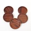 Tokunari Tea Coasters (Lacquered9.5cm Diameter) - Pack of 5 Elevate Your Hospitality with This Stylish Wooden Design (TAV-501)