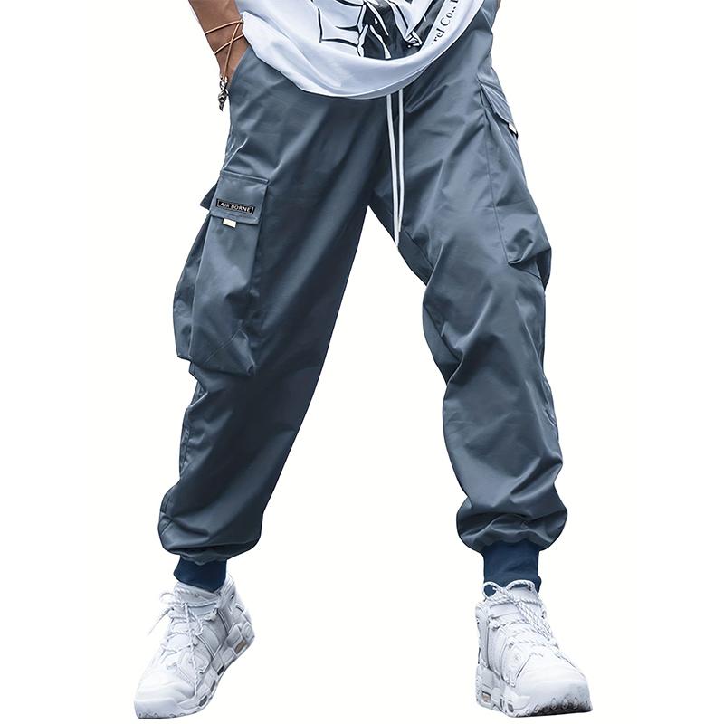 High Quality Cotton Fashion Casual Al Cargo Pants Streetwear Harajuku Joggers Men Sports Trousers
