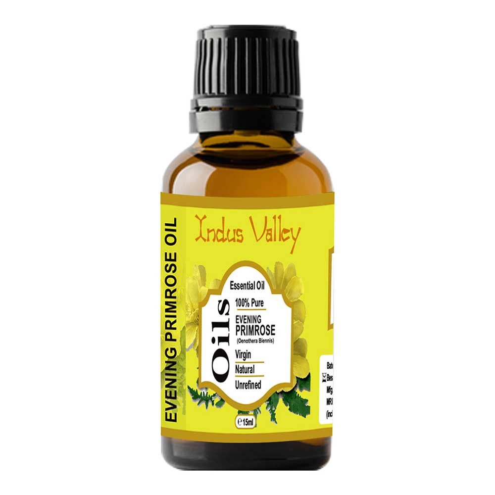 Эфирное масло Примулы вечерней (15 мл), Evening Primrose Essential Oil,  Indus Valley
