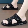 Fashion Men's Sandals Fashion Summer New Slippers Leather Casual Sandal Non Slip Beach Sandals for Men Platform Sandal Sandalias Hombre