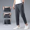 Summer Ice Silk Man Jogger Pants Casual Wide Sweatpants Male Spring Lightweight Halking Harem Trousers
