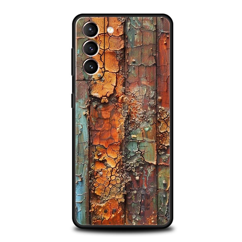 Винтажный промышленный стиль Ржавый чехол для телефона для Samsung Galaxy S26 S25 S24 S23 S22 S20 S21 FE Ultra S25 Edge Plus Мягкий чехол из ТПУ