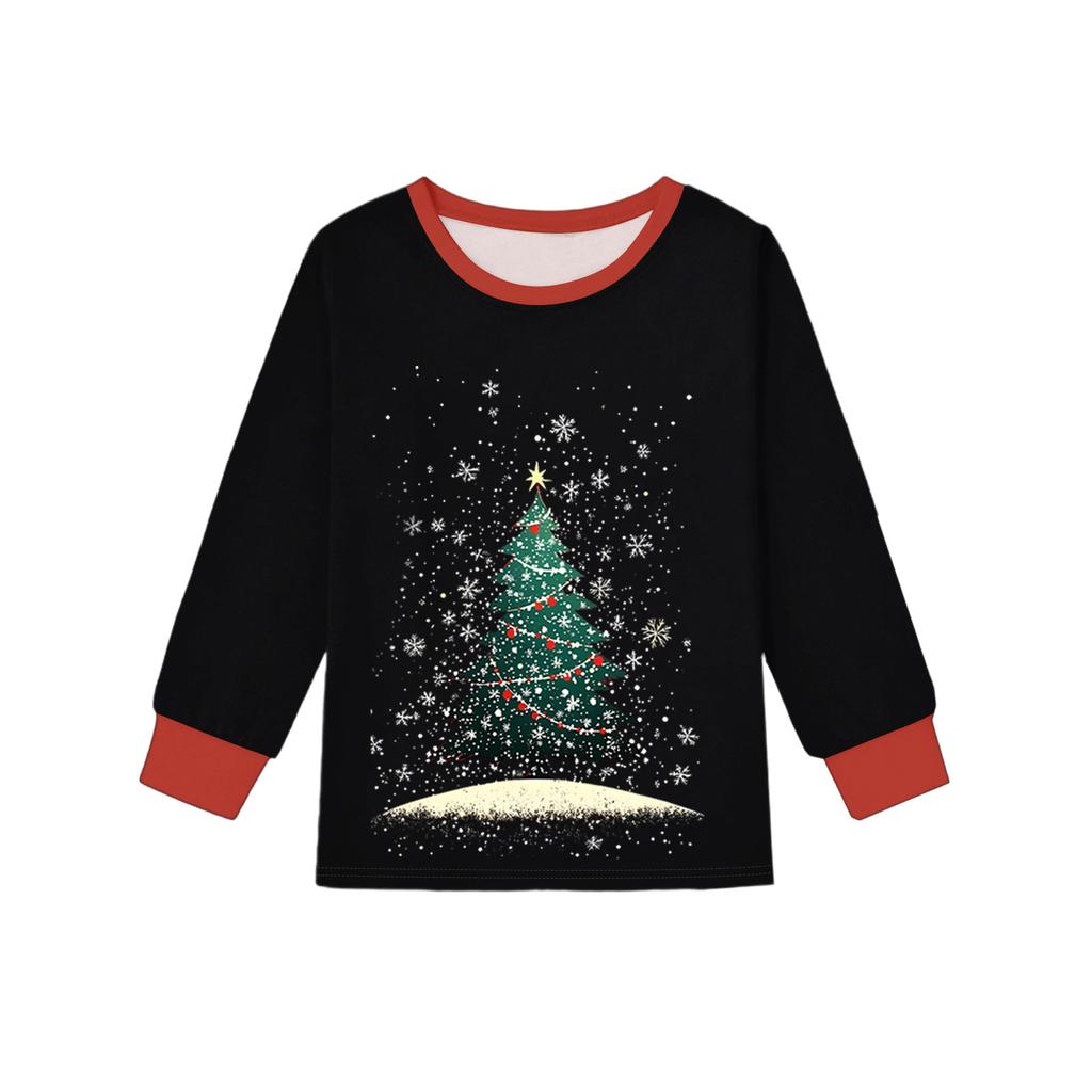 Children's Fashion Suit Skirt Round Neck Long Sleeve Top Pants