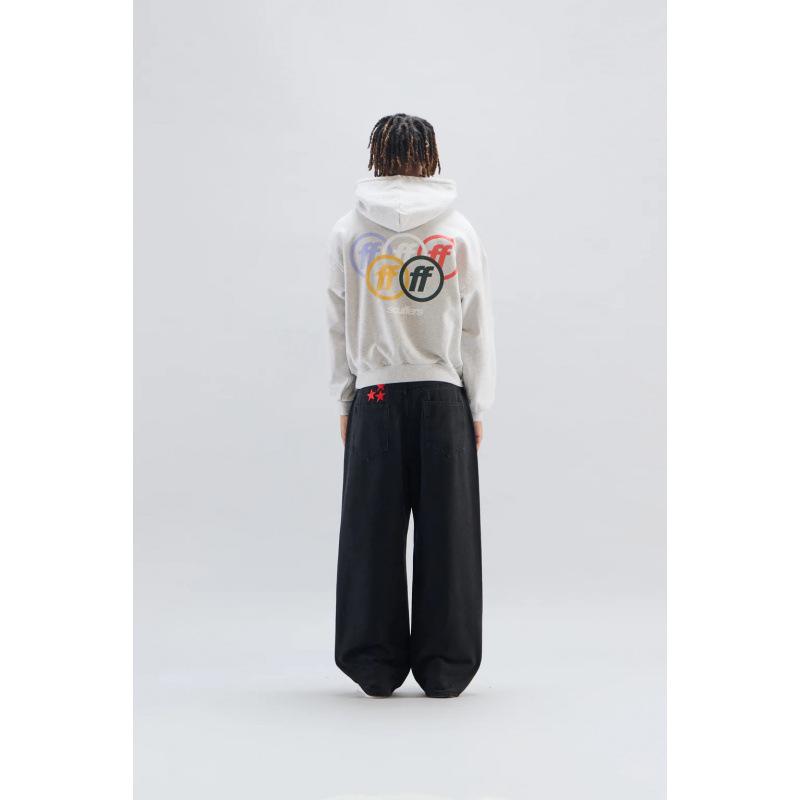 Unisex Trendy Loose-Fit American Letter Hoodie