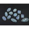 18-36MM Natural Rainbow Moonstone Mix Cabochon Loose Gemstone 12 Pcs Lot C-527