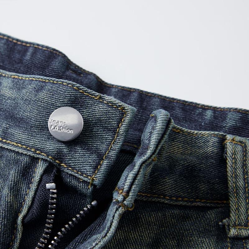 Mark Fairwhale Men's Spring/Autumn Straight-leg Loose Casual Jeans