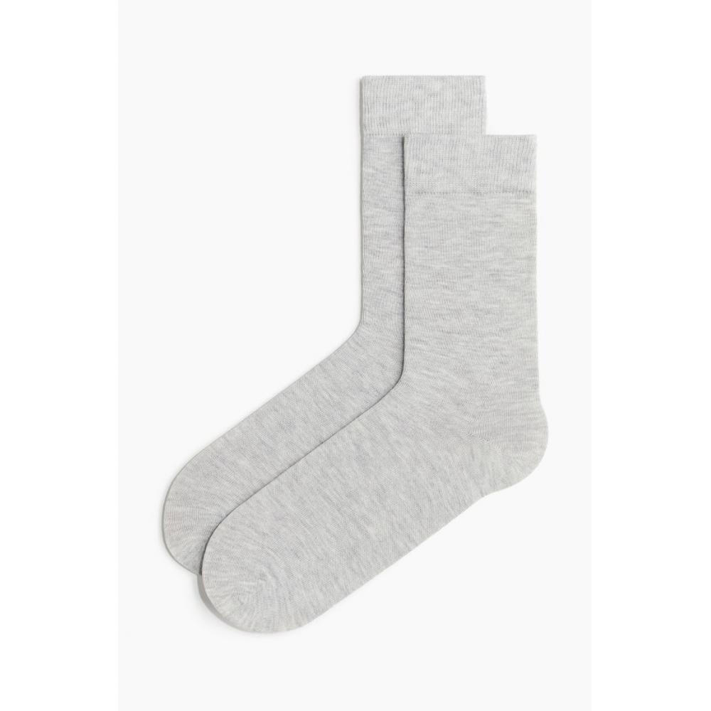 H M baMboo Blend Socks ligHt Grey Melange