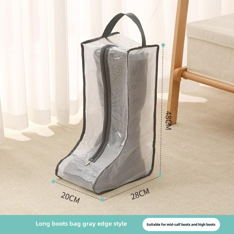 Чехол для обуви, сетчатый, прозрачный, сумка для хранения обуви и ботинок с застежкой-молнией, портативный дорожный органайзер для защиты от пыли