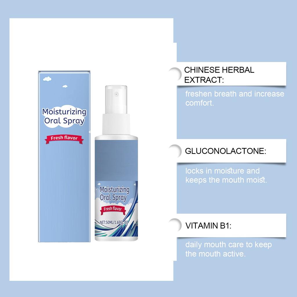 Mouth Freshener Spray Freshener Mouth Temperature And Comfort Say Goodbye To Dry Mouth During The Day Fresh Night Soothing50ml