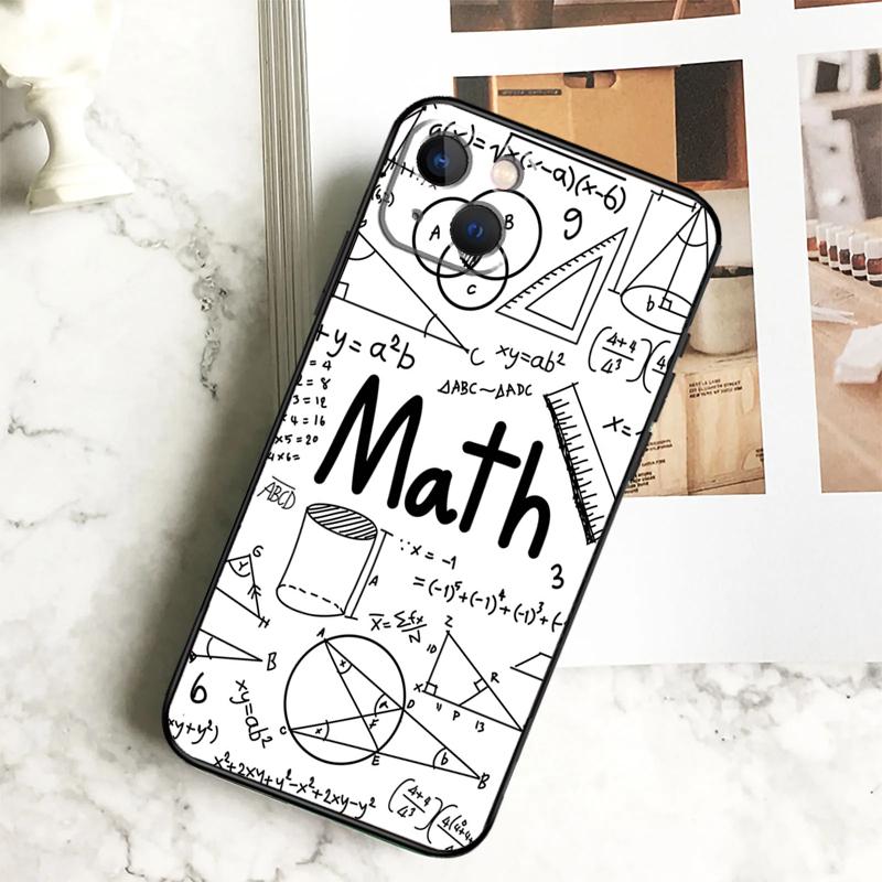 Physic Equations Math Phone Case For iPhone 15 16 Pro Max 11 12 13 14 Pro Max 7 8 Plus X XS XR 12 13 Mini Cover