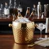 Hammer Point Ice Bucket Stainless Steel Wine Bucket Thickened Champagne Bucket  Bar