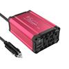 BESTEK MRI2510BU 250W Inverter, Cigarette Lighter Socket, Outlet, Converts DC12V To AC100V, Includes 2 USB Ports, Compatible with 12V Vehicles