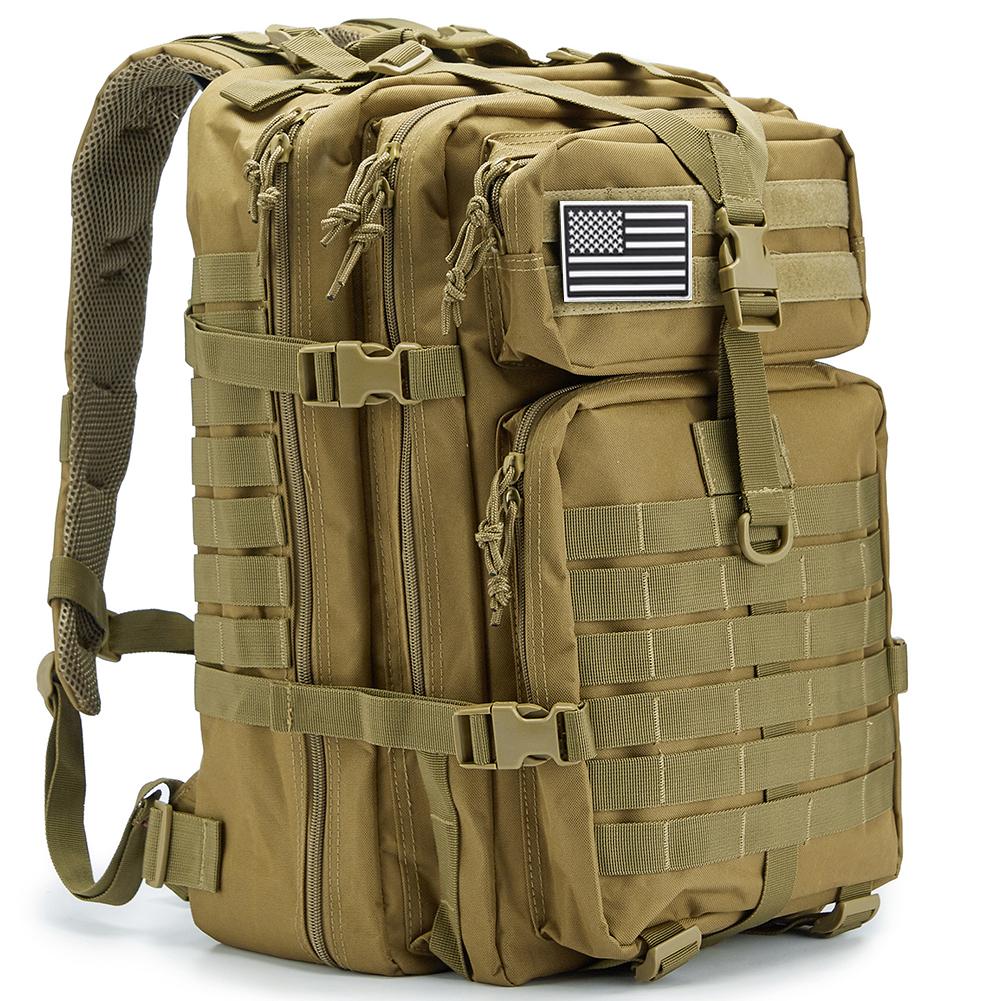 45-литровый тактический рюкзак для мужчин EDC с системой MOLLE, расширяемый, для туризма, охоты, выживания, путешествий, для повседневного использования