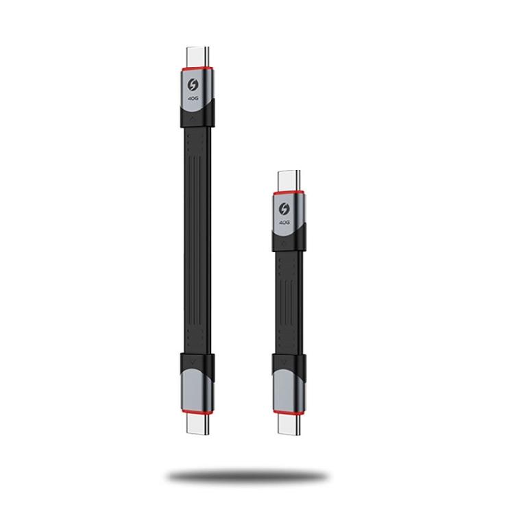 Кабель Type-C на USB C 40 Гбит/с, 15 см, Type C на C, штекер, PD240 Вт, шнур для быстрой зарядки, специально для игровых планшетов, телефонов