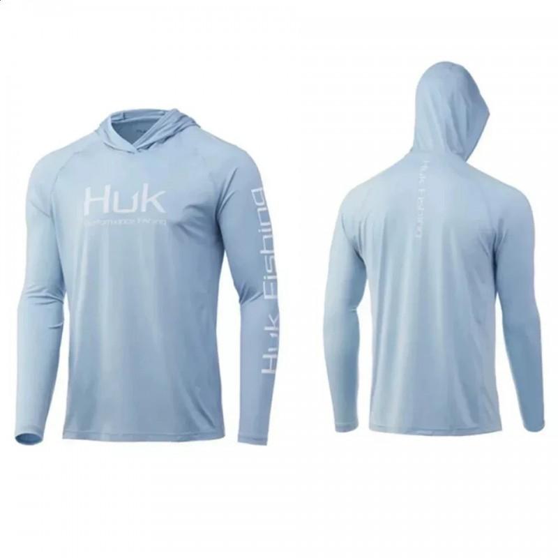 Quick-Dry Hooded Fishing Shirt Men Women UV Protection Long Sleeve Outdoor Sportswear Lightweight Breathable