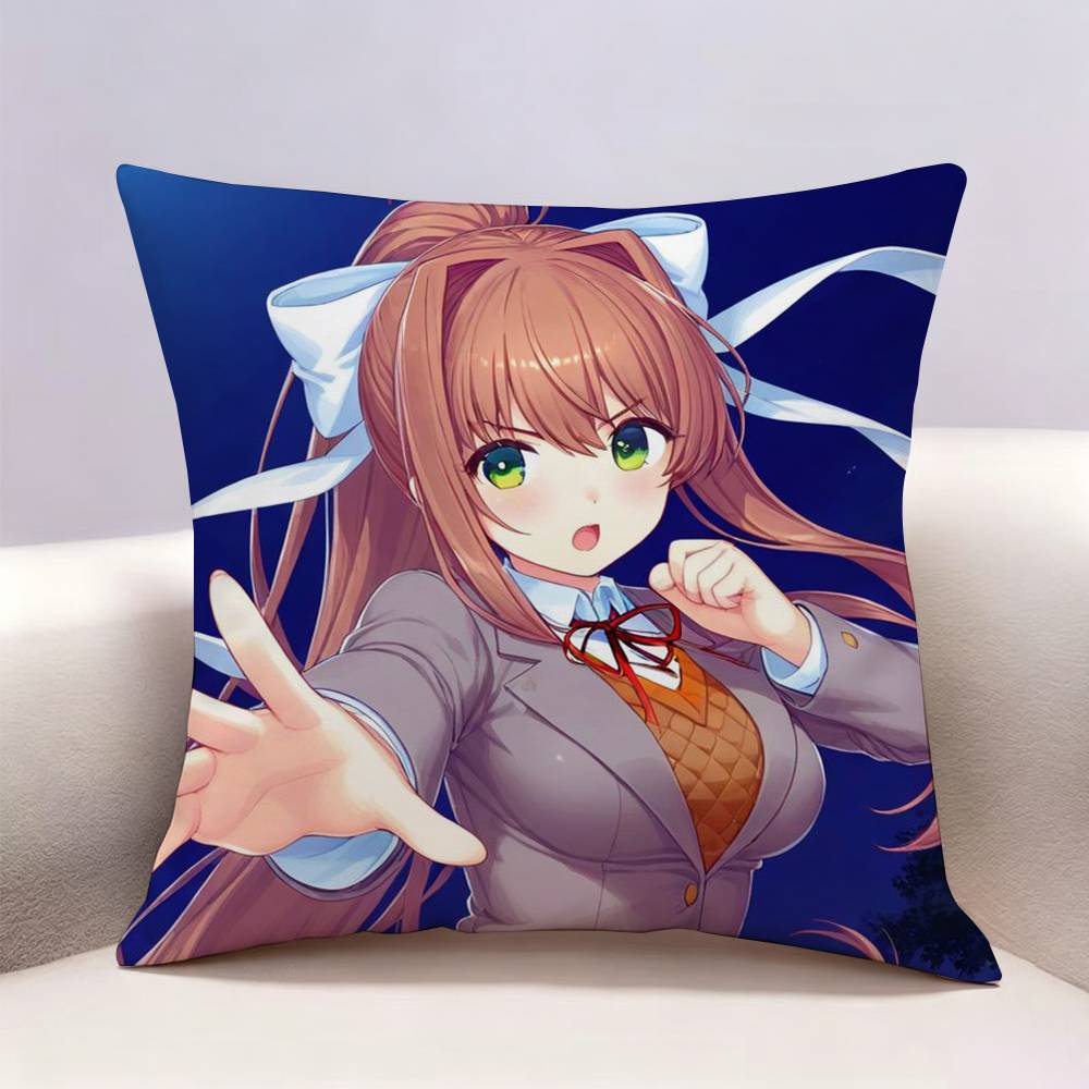 DDLC Моника Двусторонняя печать Наволочка Чехол для подушки Чехол для декоративной подушки Для Автомобиля Дивана
