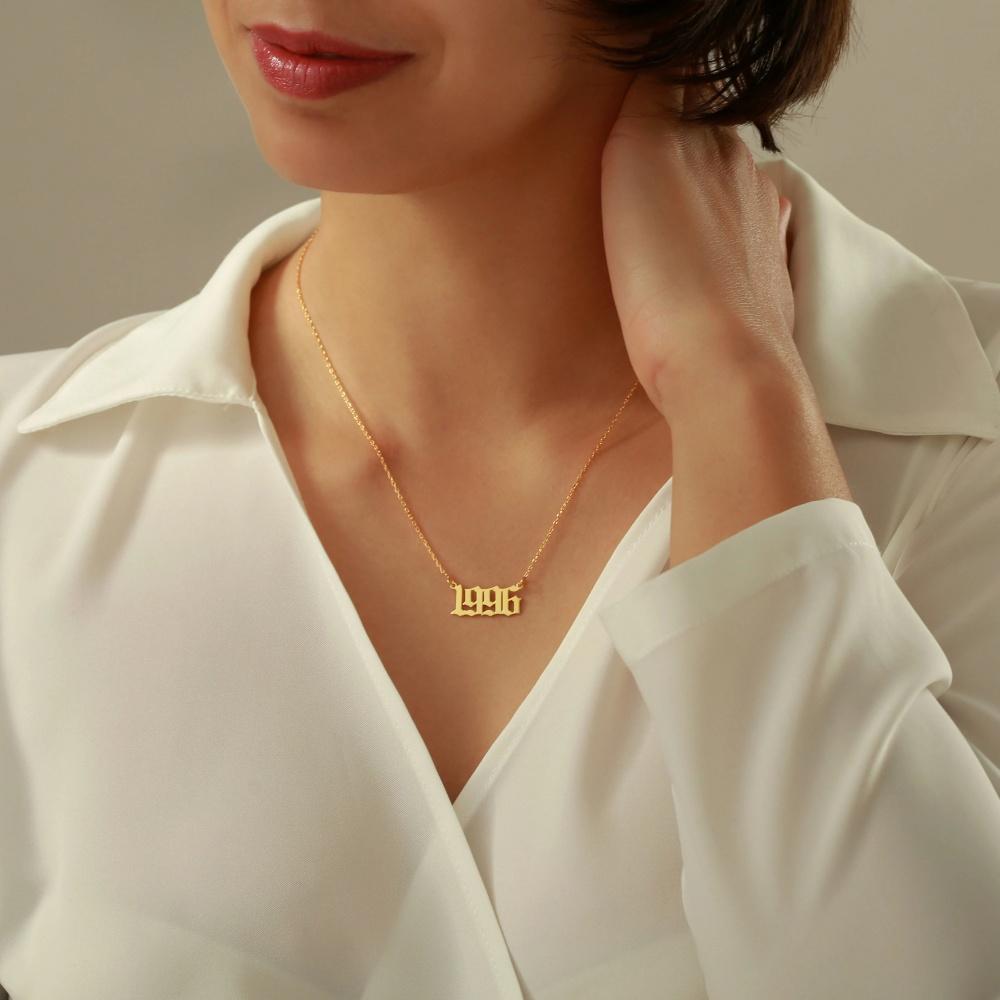 Stainless Steel 18k Personalized Necklace Mother's Day Christmas Gift Mother's Pendant Necklace
