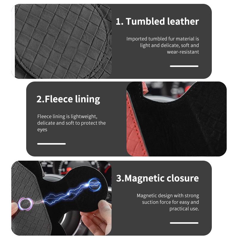For Alfa Romeo Car Interior Glasses Clip Sun Visor Sunglasses Holder 159 Giulietta Giulia 147 Mito 156 159 166 GT Stelvio