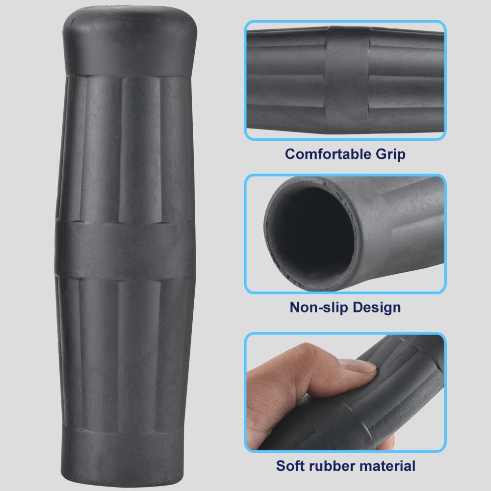 KATUR Motorcycle Hand Grips 7/8''22mm 24mm Rubber Handlebar Grip Retro Rubber Bike Vintage