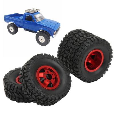 4 шт. Шины для радиоуправляемой машины Колесные диски Шины с радиоуправлением Резиновые шины Легко установить для WPL C14 C24 B14 B24 B16 B36 Модификация радиоуправляемой машины Сделай сам Радиоуправляемая машина Сделай сам