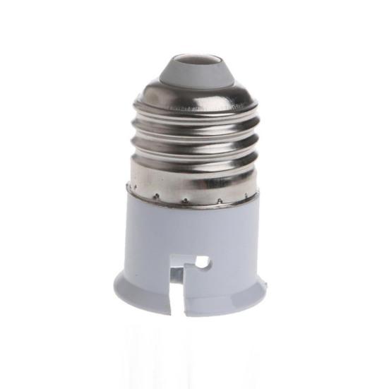Light Bulb Adapter Durable Replacement E27 Screw On To B22 Light Bulb Converter
