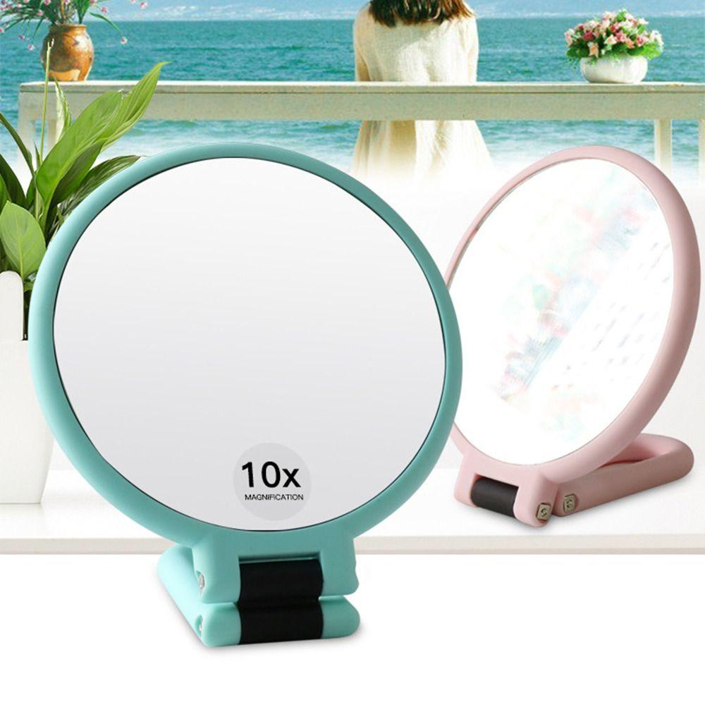 Настольное косметическое зеркало Складная подставка Зеркало для макияжа с увеличением Дорожные аксессуары