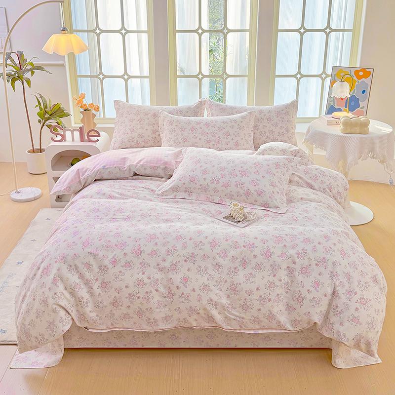 100% Cotton Duvet Cover Set Soft Skin Friendly Quilt Cover Durable All Season Bedding Single Or Set